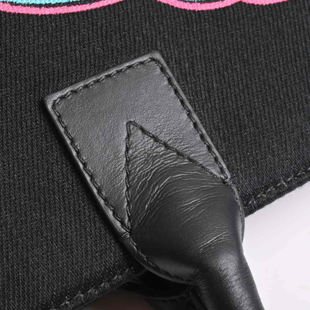 VERSACE polyester leather Medusa tote bag black/multicolor - Picture 9 of 9
